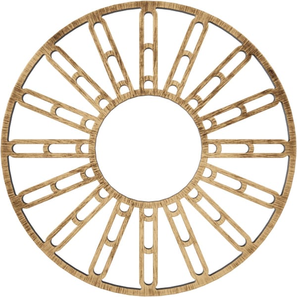 Ekena Millwork Hale Architectural Grade PVC Pierced Ceiling Medallion, Antiqued Bronze, 30"OD x 10 7/8"ID x 1"P CMPP30HHABZ - main